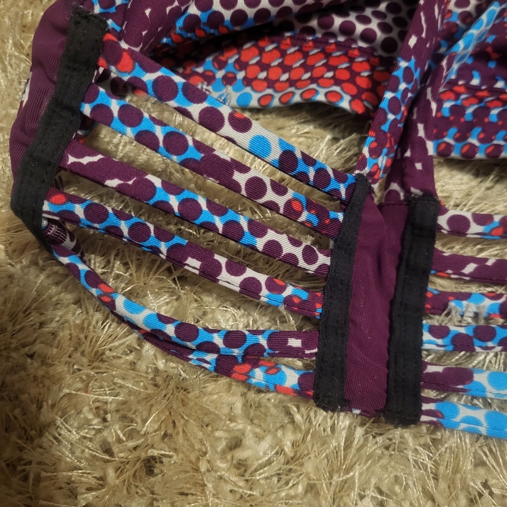 Victoria's Secret Sports Bra - Abstract Polka Dot - Deep V - Size X-Small - Picture 6 of 6